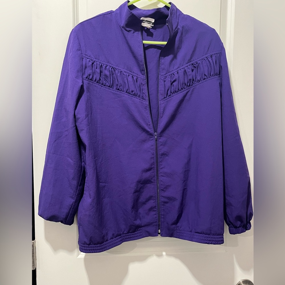 Fun purple Bon Worth lightweight jacket size XS